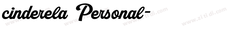 cinderela Personal字体转换